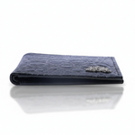 Load image into Gallery viewer, CROCO HORIZONTAL WALLET BLACK