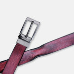 Load image into Gallery viewer, GLOSSY BLACK PLAIN BUCKLE HAMMERED WINE BELT