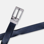 Load image into Gallery viewer, GREY PLAIN BUCKLE HAMMERED BLUE BELT
