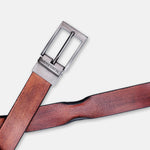 Load image into Gallery viewer, GREY PLAIN BUCKLE HAMMERED TAN BELT