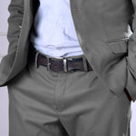Load image into Gallery viewer, GREY PLAIN BUCKLE HAMMERED GREY BELT