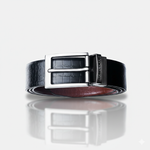 Load image into Gallery viewer, GREY PLAIN BUCKLE CROCO LIGHT BROWN & BLACK BELT