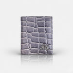 Load image into Gallery viewer, CROCO VERTICAL WALLET SLATE GREY