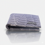 Load image into Gallery viewer, CROCO VERTICAL WALLET SLATE GREY