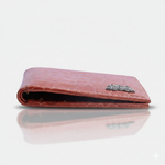 Load image into Gallery viewer, CROCO HORIZONTAL WALLET TAN