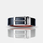 Load image into Gallery viewer, SILVER PLAIN BUCKLE LIGHT BROWN &amp; BLACK BELT