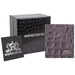 Load image into Gallery viewer, CROCO VERTICAL WALLET SLATE GREY
