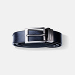 Load image into Gallery viewer, GREY PLAIN BUCKLE HAMMERED BLUE BELT