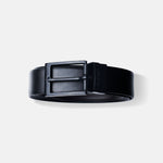 Load image into Gallery viewer, MATTE BLACK PLAIN BUCKLE DARK BROWN &amp; BLACK BELT