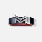 Load image into Gallery viewer, GREY LOGO BUCKLE LIGHT BROWN &amp; BLACK BELT
