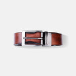 Load image into Gallery viewer, GREY PLAIN BUCKLE HAMMERED TAN BELT
