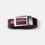 Load image into Gallery viewer, SILVER PLAIN BUCKLE HAMMERED WINE BELT
