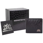 Load image into Gallery viewer, CROCO HORIZONTAL WALLET BLACK
