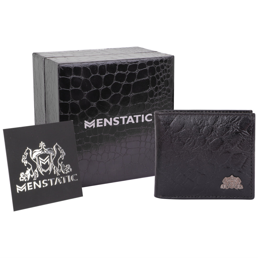 CROCO HORIZONTAL WALLET BLACK