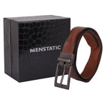 Load image into Gallery viewer, GREY PLAIN BUCKLE HAMMERED TAN BELT

