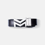 Load image into Gallery viewer, SILVER LOGO BUCKLE HAMMERED GREY BELT
