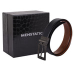 Load image into Gallery viewer, BLACK PLAIN BUCKLE BLUE &amp; LIGHT BROWN BELT
