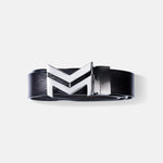 Load image into Gallery viewer, GREY LOGO BUCKLE HAMMERED GREY BELT