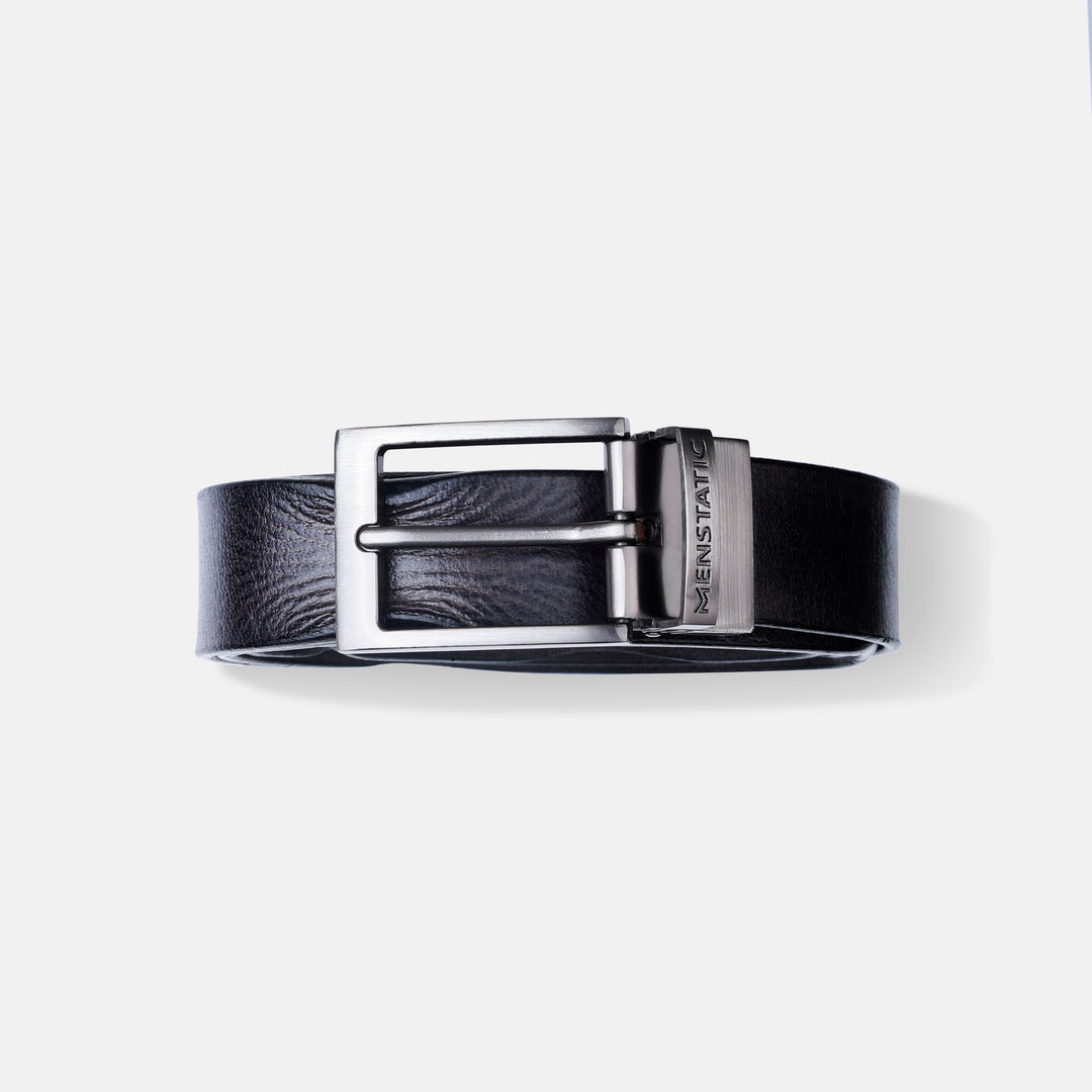 GREY PLAIN BUCKLE HAMMERED GREY BELT