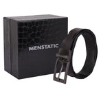 Load image into Gallery viewer, GREY PLAIN BUCKLE HAMMERED GREY BELT
