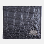 Load image into Gallery viewer, CROCO HORIZONTAL WALLET BLACK
