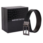 Load image into Gallery viewer, GREY PLAIN BUCKLE DARK BROWN &amp; BLACK BELT

