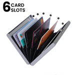 Load image into Gallery viewer, BLACK PUSH BUTTON METAL CARD HOLDER
