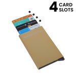 Load image into Gallery viewer, GOLDEN SLIDER METAL CARD HOLDER
