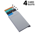 Load image into Gallery viewer, SILVER SLIDER METAL CARD HOLDER
