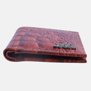 CROCO VERTICAL WALLET TAN