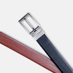 Load image into Gallery viewer, GREY PLAIN BUCKLE CROCO LIGHT BROWN &amp; BLACK BELT