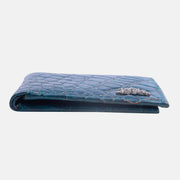 CROCO HORIZONTAL WALLET TEAL