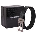 Load image into Gallery viewer, SILVER PLAIN BUCKLE HAMMERED GREY BELT
