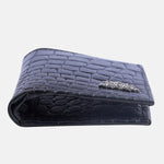 Load image into Gallery viewer, CROCO VERTICAL WALLET BLACK