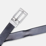Load image into Gallery viewer, SILVER PLAIN BUCKLE HAMMERED GREY BELT