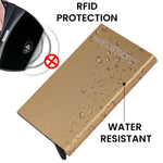 Load image into Gallery viewer, GOLDEN SLIDER METAL CARD HOLDER
