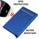 Load image into Gallery viewer, BLUE SLIDER METAL CARD HOLDER
