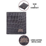 Load image into Gallery viewer, CROCO VERTICAL WALLET GREY
