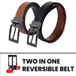 Load image into Gallery viewer, BLACK PLAIN BUCKLE BLUE &amp; LIGHT BROWN BELT
