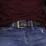 Load image into Gallery viewer, GREY PLAIN BUCKLE HAMMERED GREY BELT
