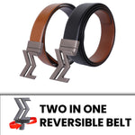 Load image into Gallery viewer, GREY LOGO BUCKLE BLUE &amp; LIGHT BROWN BELT
