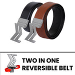Load image into Gallery viewer, SILVER LOGO BUCKLE LIGHT BROWN &amp; BLACK BELT
