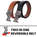 Load image into Gallery viewer, GREY LOGO BUCKLE LIGHT BROWN &amp; BLACK BELT
