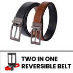 Load image into Gallery viewer, GREY PLAIN BUCKLE BLUE &amp; LIGHT BROWN BELT
