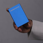 Load image into Gallery viewer, BLUE SLIDER METAL CARD HOLDER
