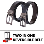 Load image into Gallery viewer, GREY PLAIN BUCKLE BLUE &amp; DARK BROWN BELT
