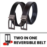 Load image into Gallery viewer, GREY PLAIN BUCKLE DARK BROWN &amp; BLACK BELT
