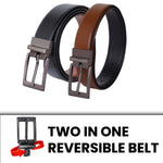 Load image into Gallery viewer, GREY PLAIN BUCKLE LIGHT BROWN &amp; BLACK BELT
