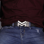 Load image into Gallery viewer, SILVER LOGO BUCKLE HAMMERED GREY BELT
