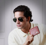 Load image into Gallery viewer, CROCO HORIZONTAL WALLET TAN